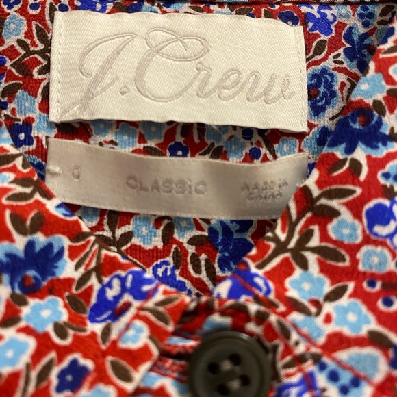 💕💐J. Crew Classic Fit Silk Shirt!💐💕 - Picture 6 of 9